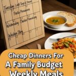 Cheap Dinners For A Family Budget Weekly Meals Menu Planning