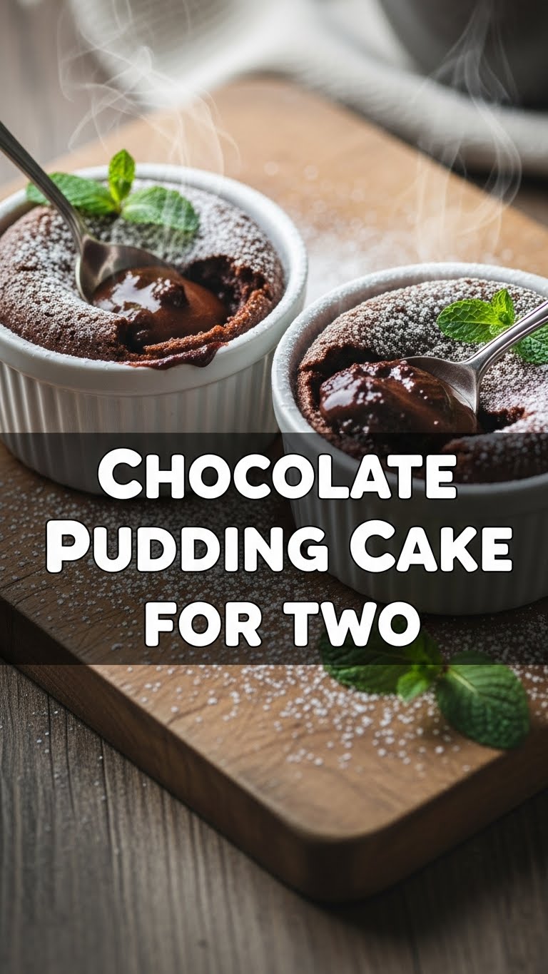 Chocolate Pudding Cake For Two
