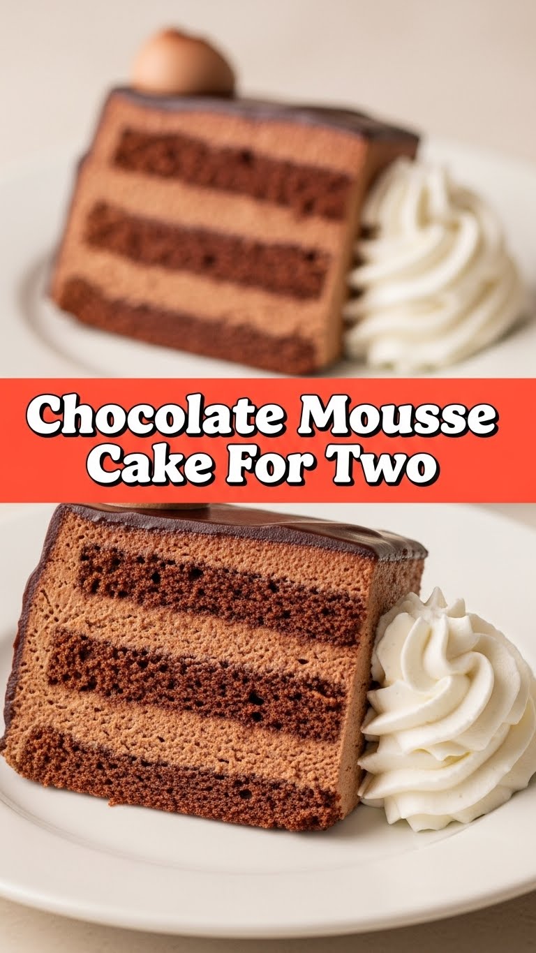 Chocolate Mousse Cake For Two