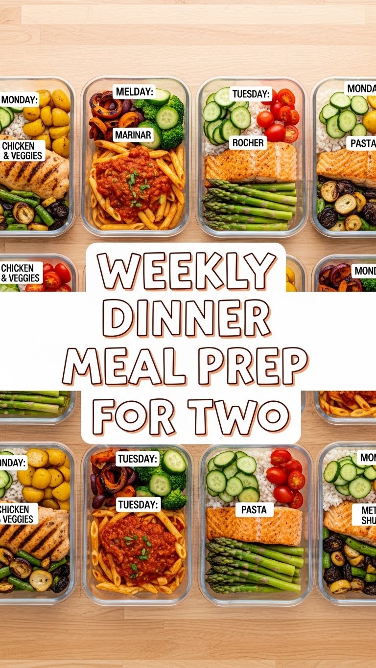Weekly Dinner Meal Prep For Two
