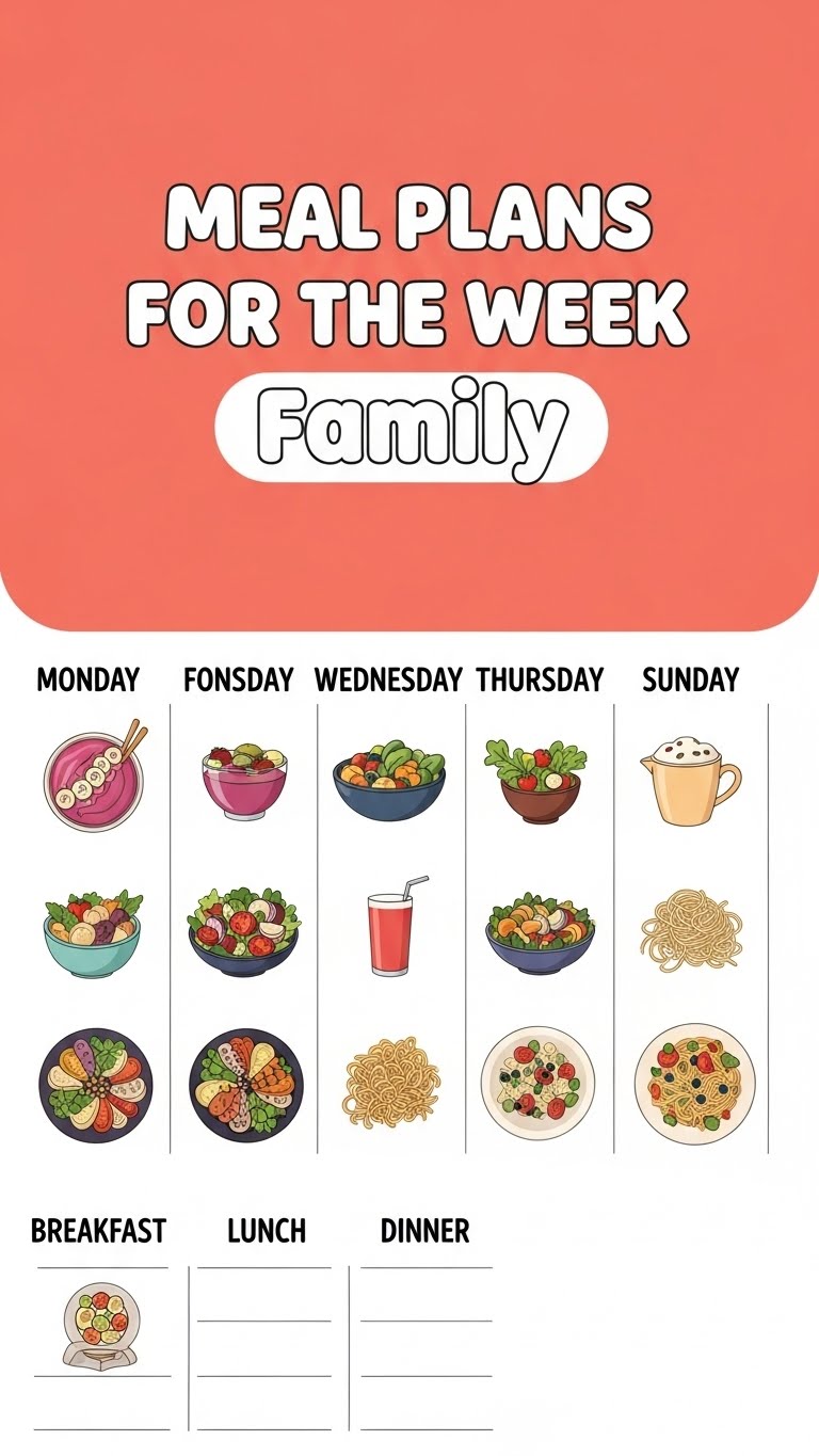 Meal Plans For The Week Family
