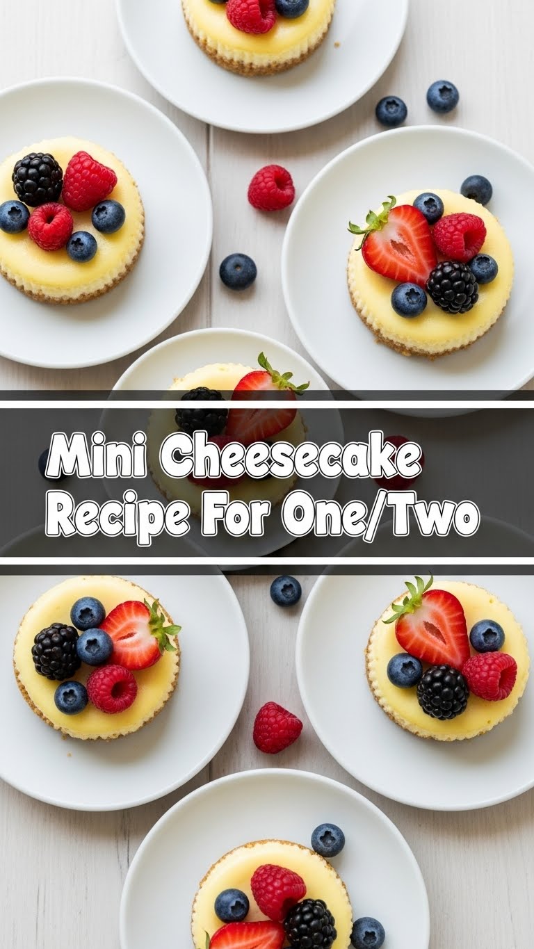 Mini Cheesecake Recipe For One/Two