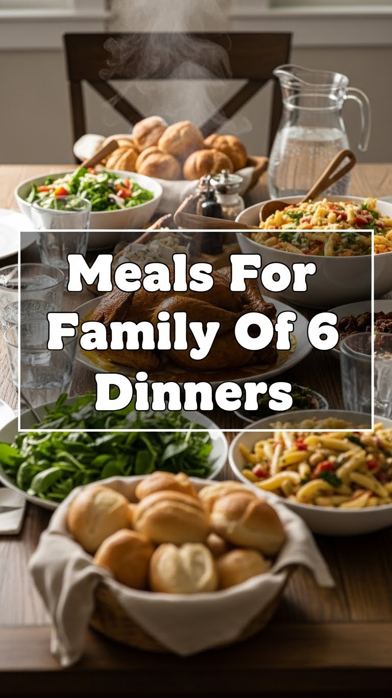 Meals For Family Of 6 Dinners