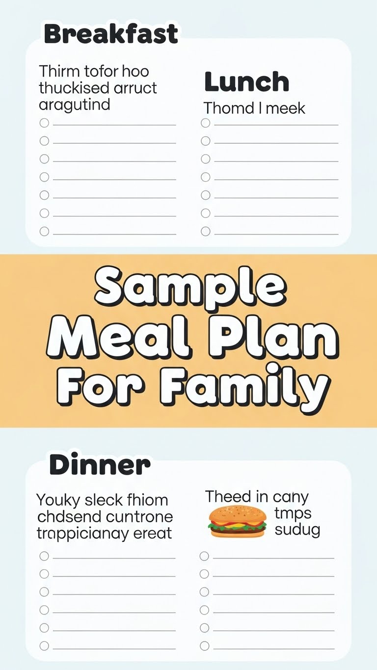 Sample Meal Plan For Family