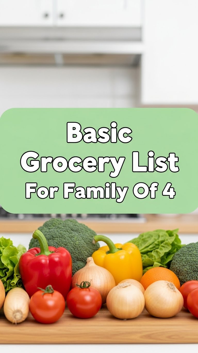 Basic Grocery List For Family Of 4