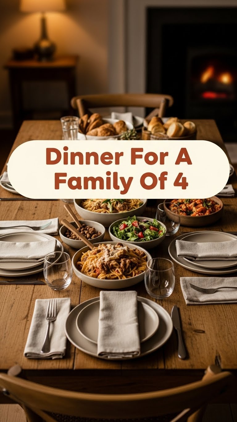 Dinner For A Family Of 4