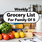 Weekly Grocery List For Family Of 5