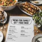 Menu For Family Get Together