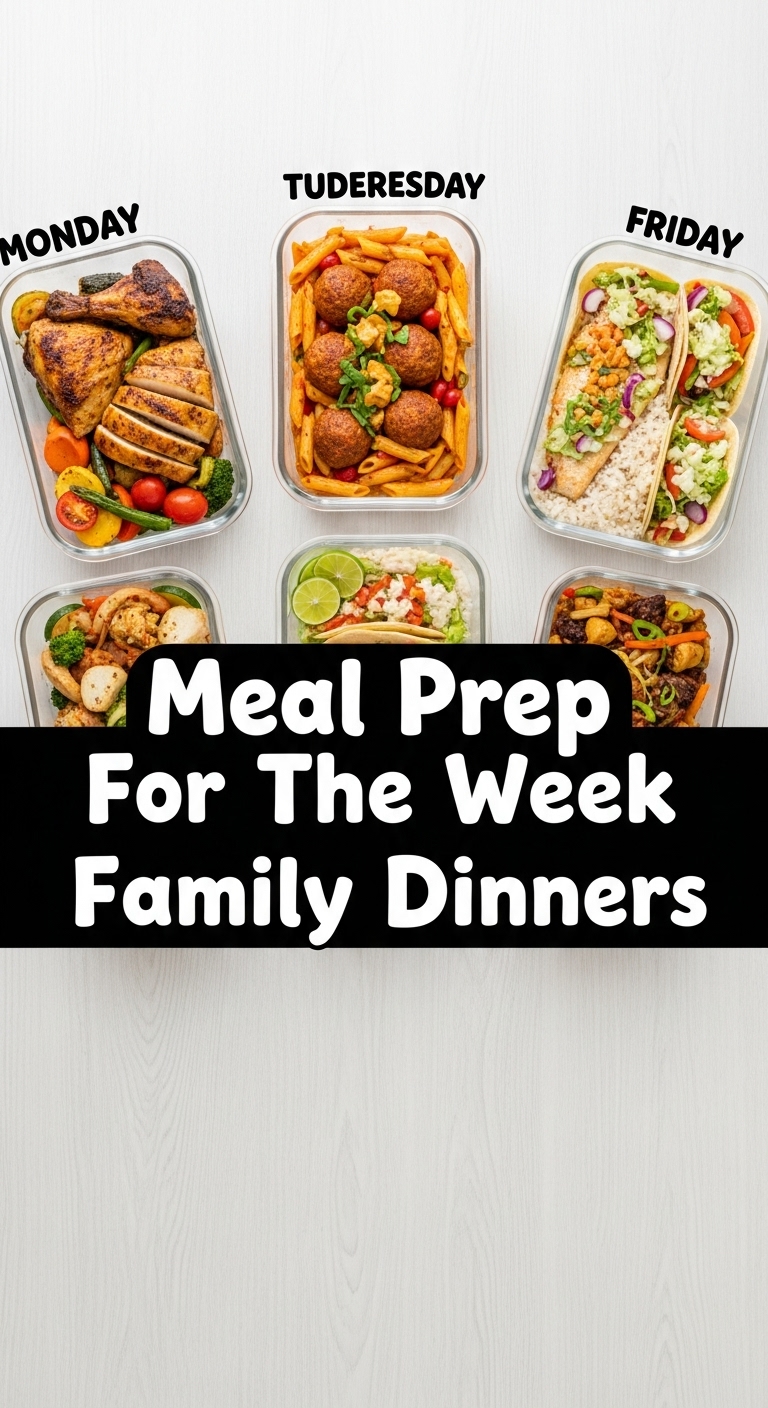 Meal Prep For The Week Family Dinners