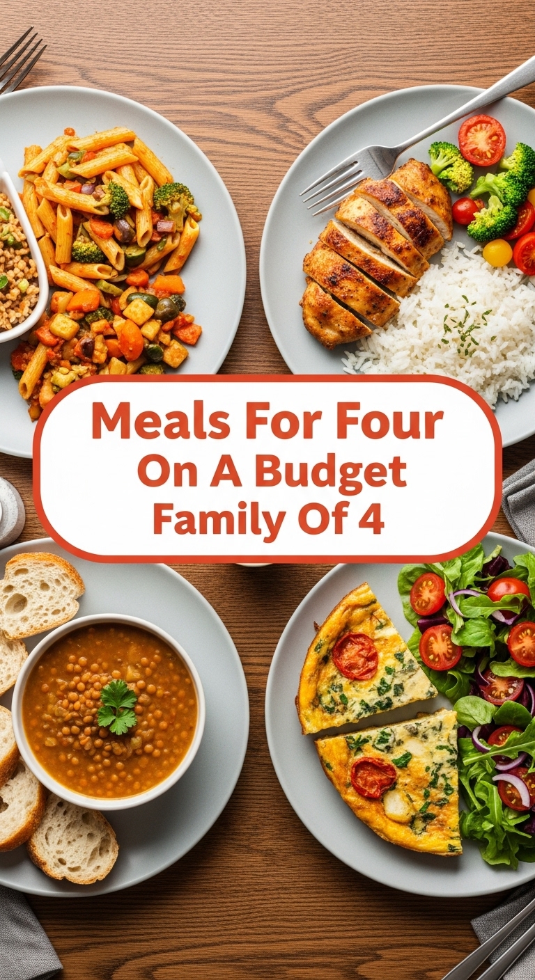 Meals For Four On A Budget Family Of 4
