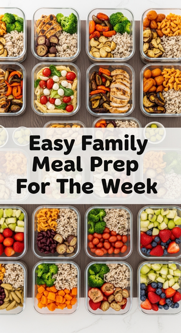 Easy Family Meal Prep For The Week