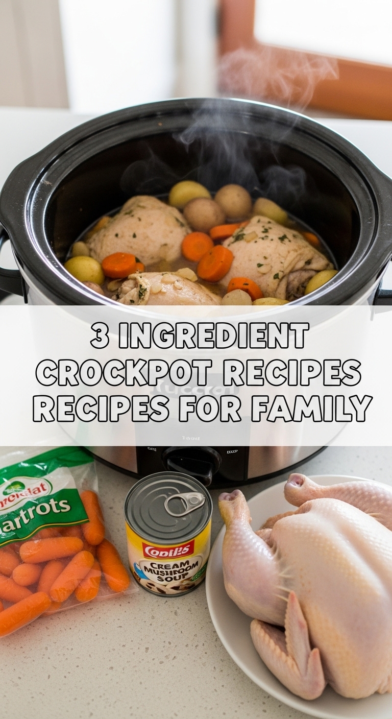 3 Ingredient Crockpot Recipes For Family