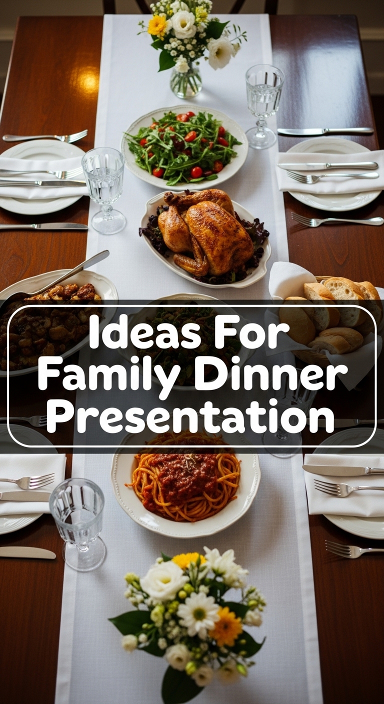 Ideas For Family Dinner Presentation