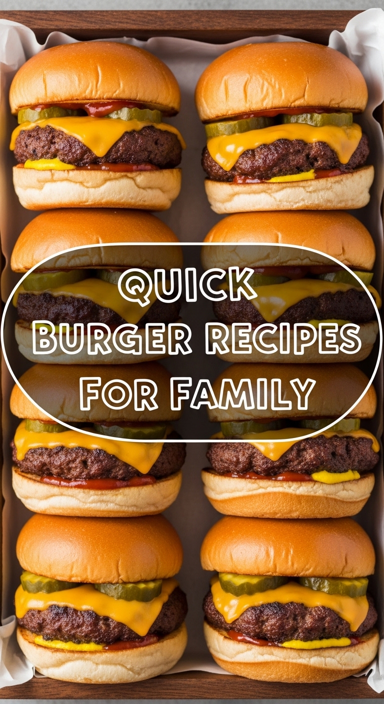 Quick Burger Recipes For Family