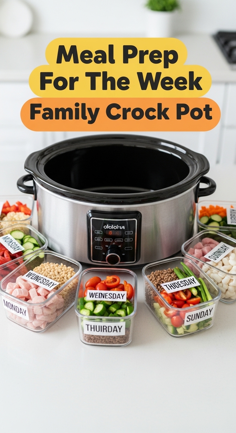 Meal Prep For The Week Family Crock Pot