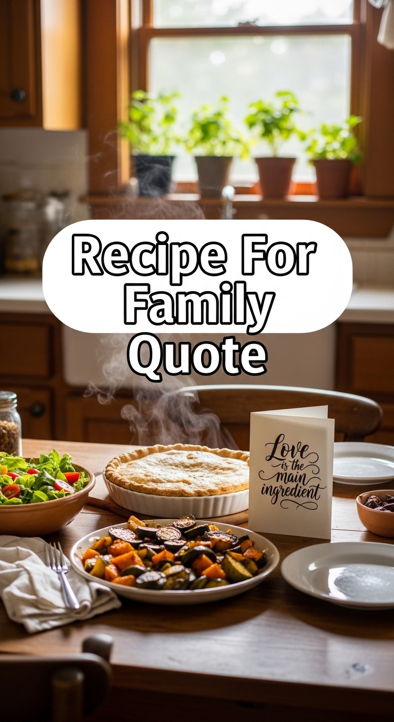 Recipe For Family Quote