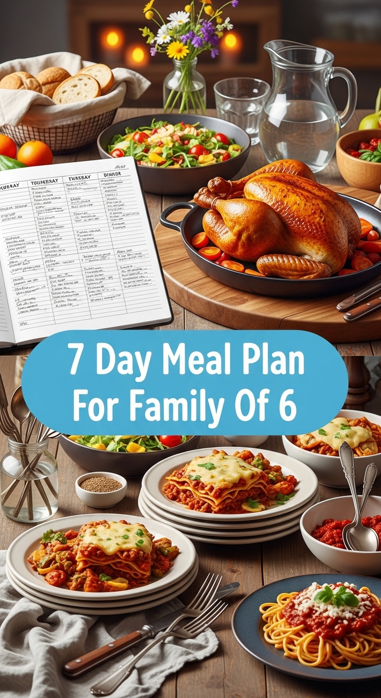 7 Day Meal Plan For Family Of 6