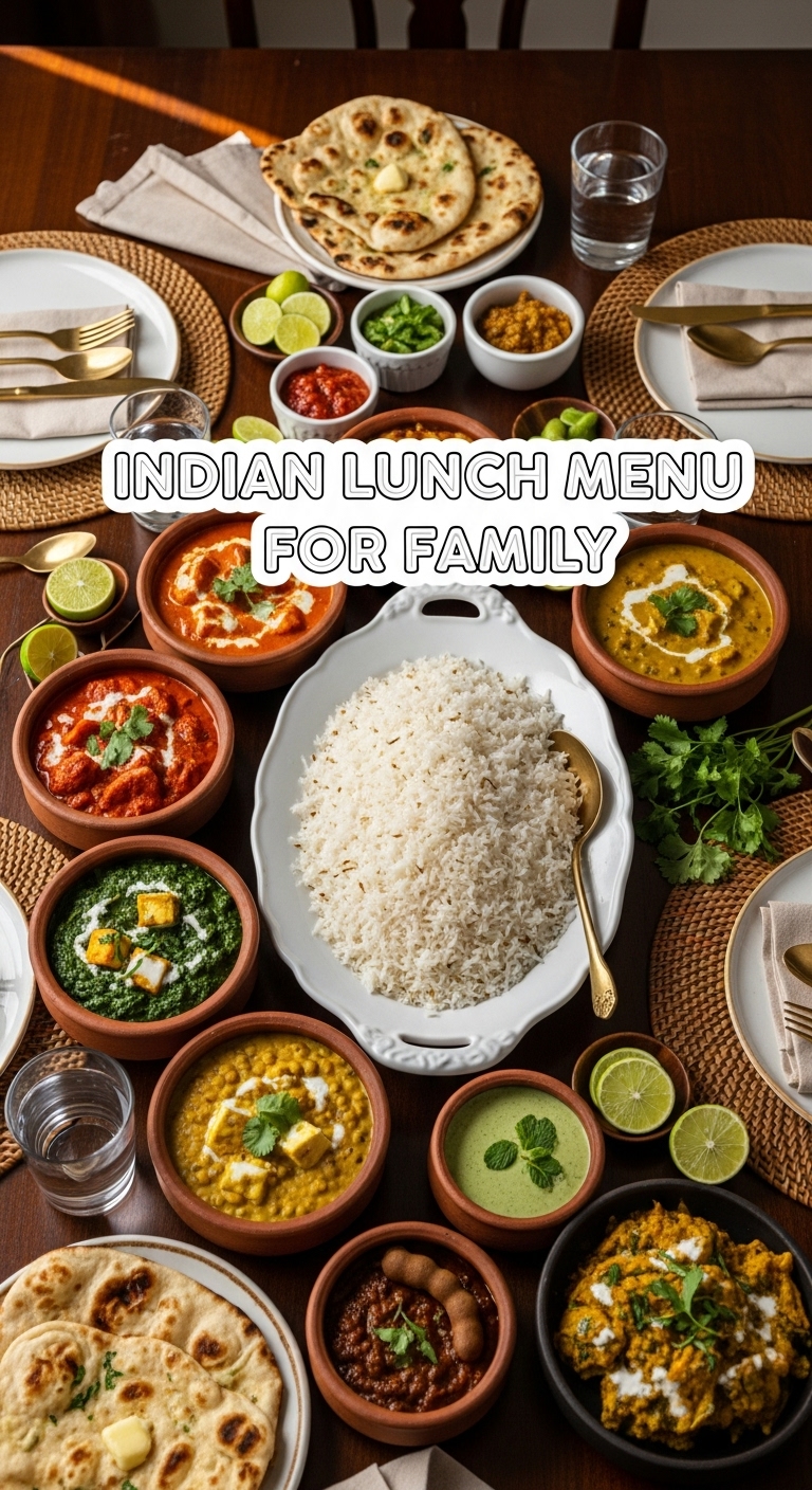 Indian Lunch Menu For Family