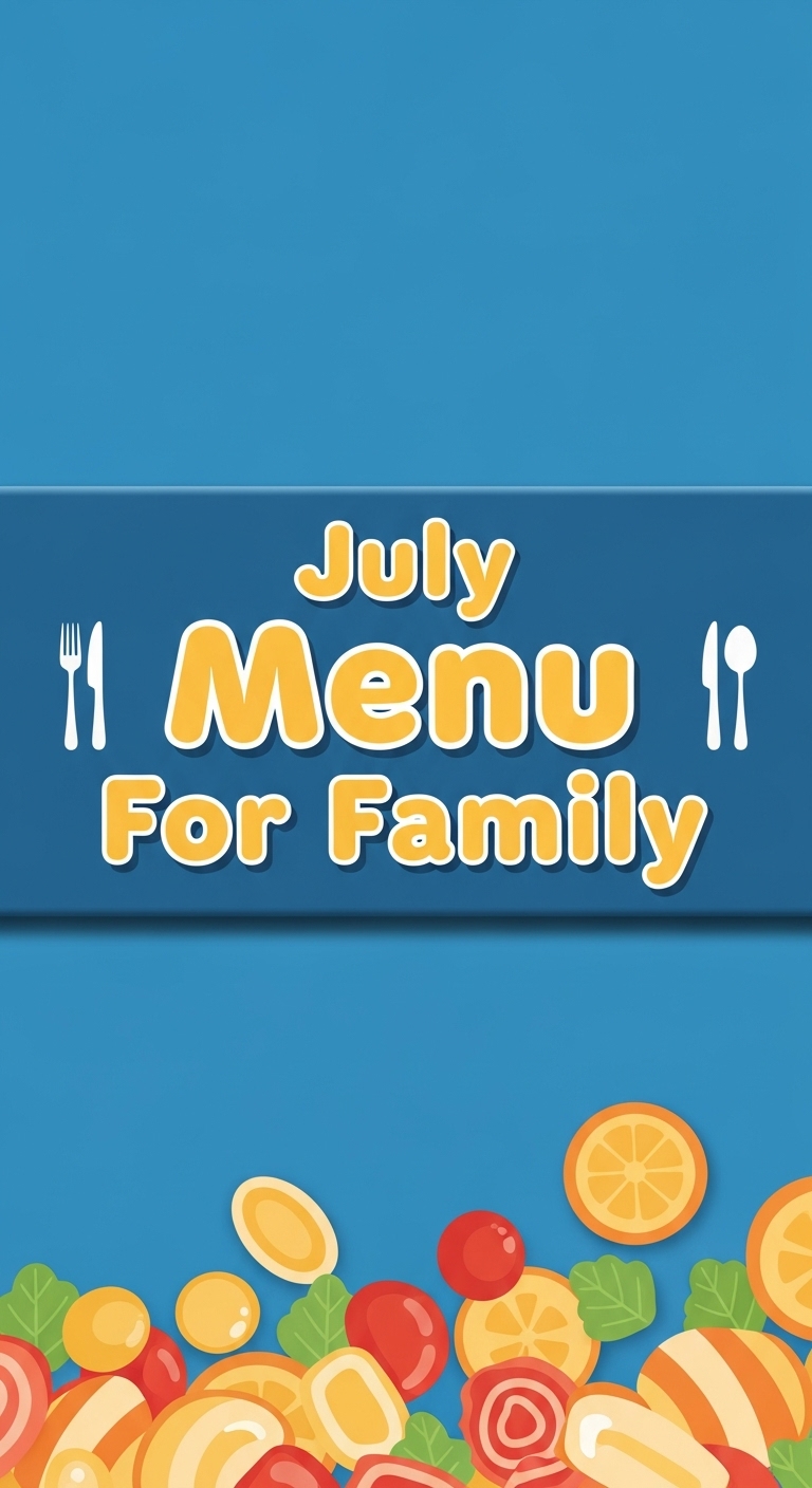 July Menu For Family