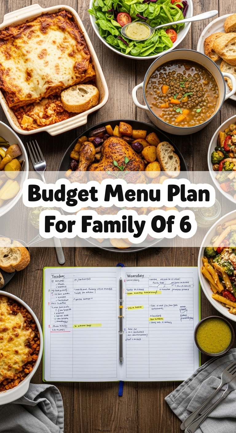 Budget Menu Plan For Family Of 6