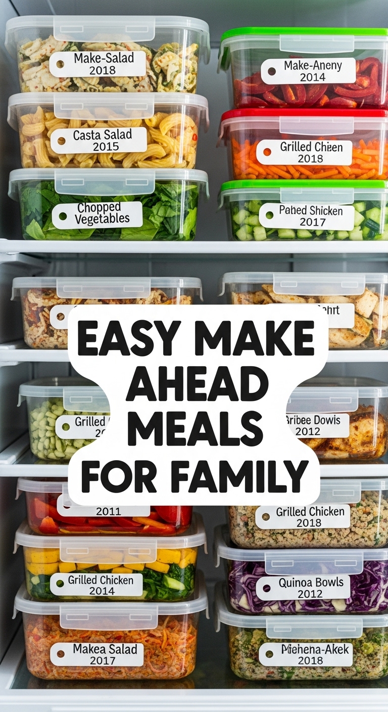 Easy Make Ahead Meals For Family
