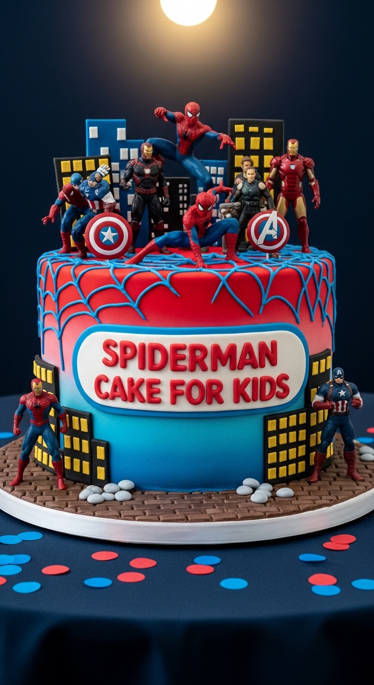 Spiderman Cake For Kids