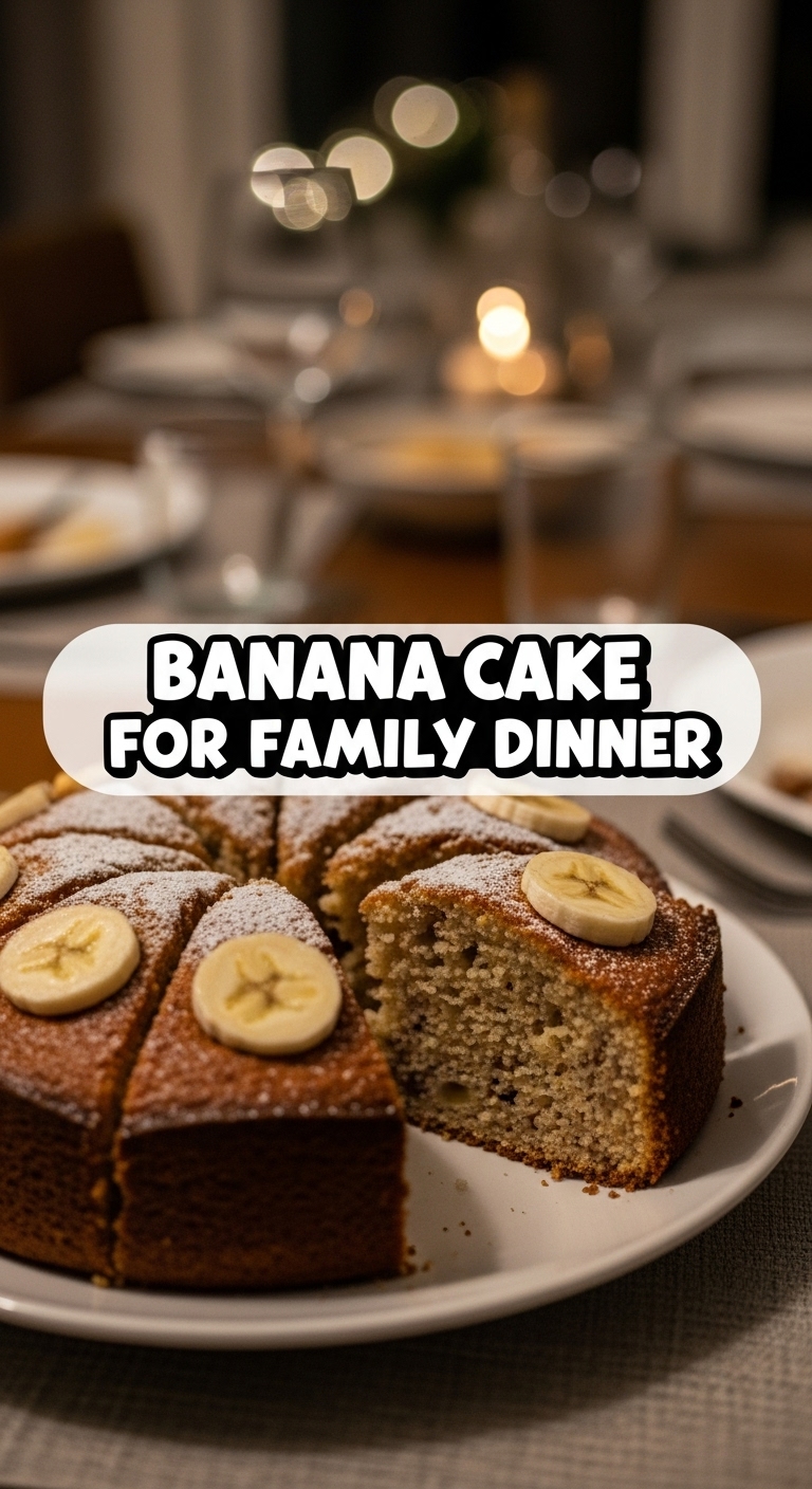Banana Cake For Family Dinner