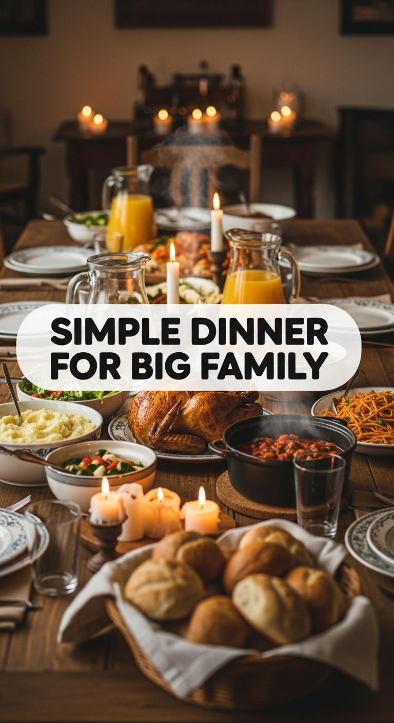 Simple Dinner For Big Family