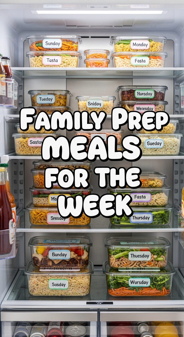 Family Prep Meals For The Week