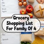 Grocery Shopping List For Family Of 4