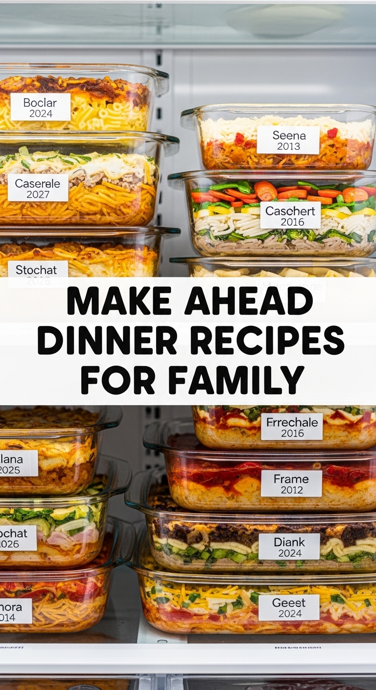 Make Ahead Dinner Recipes For Family