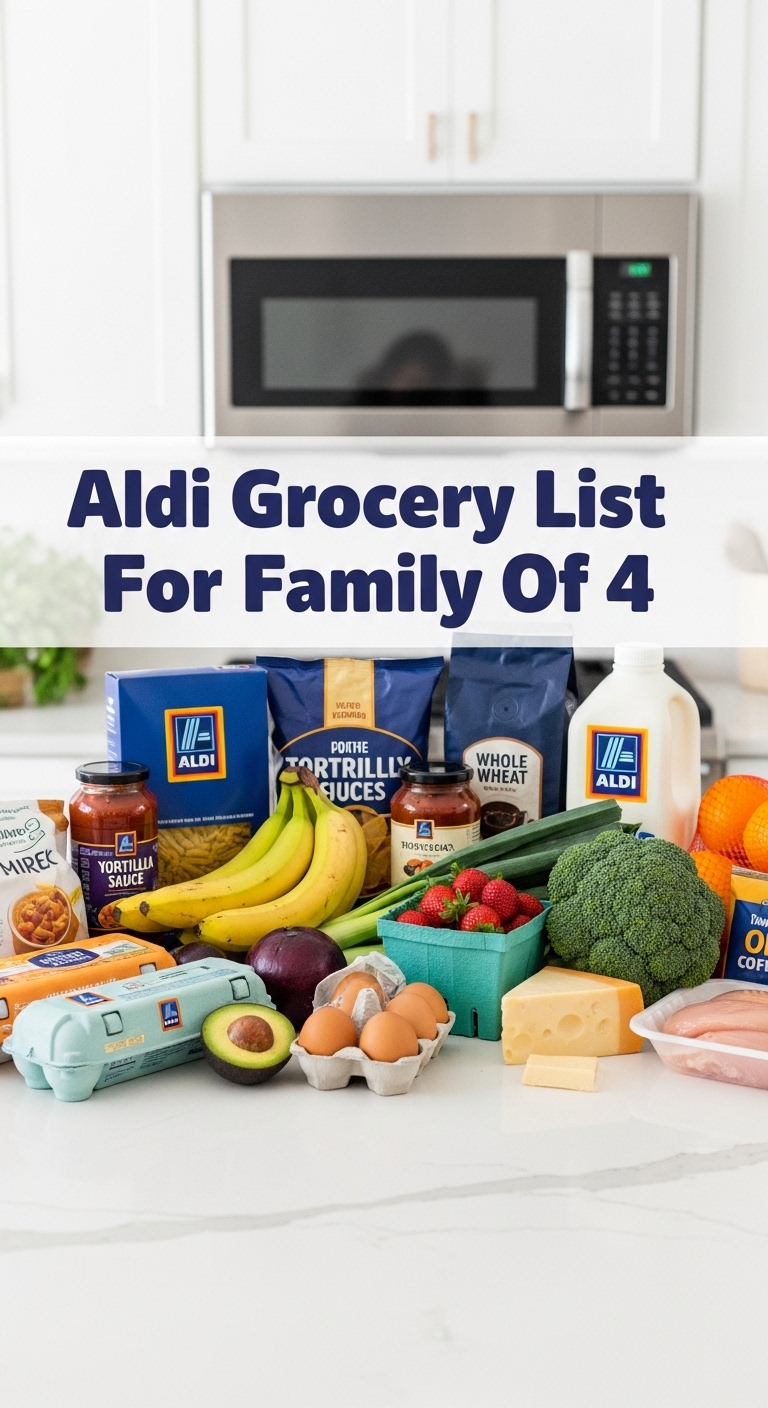 Aldi Grocery List For Family Of 4