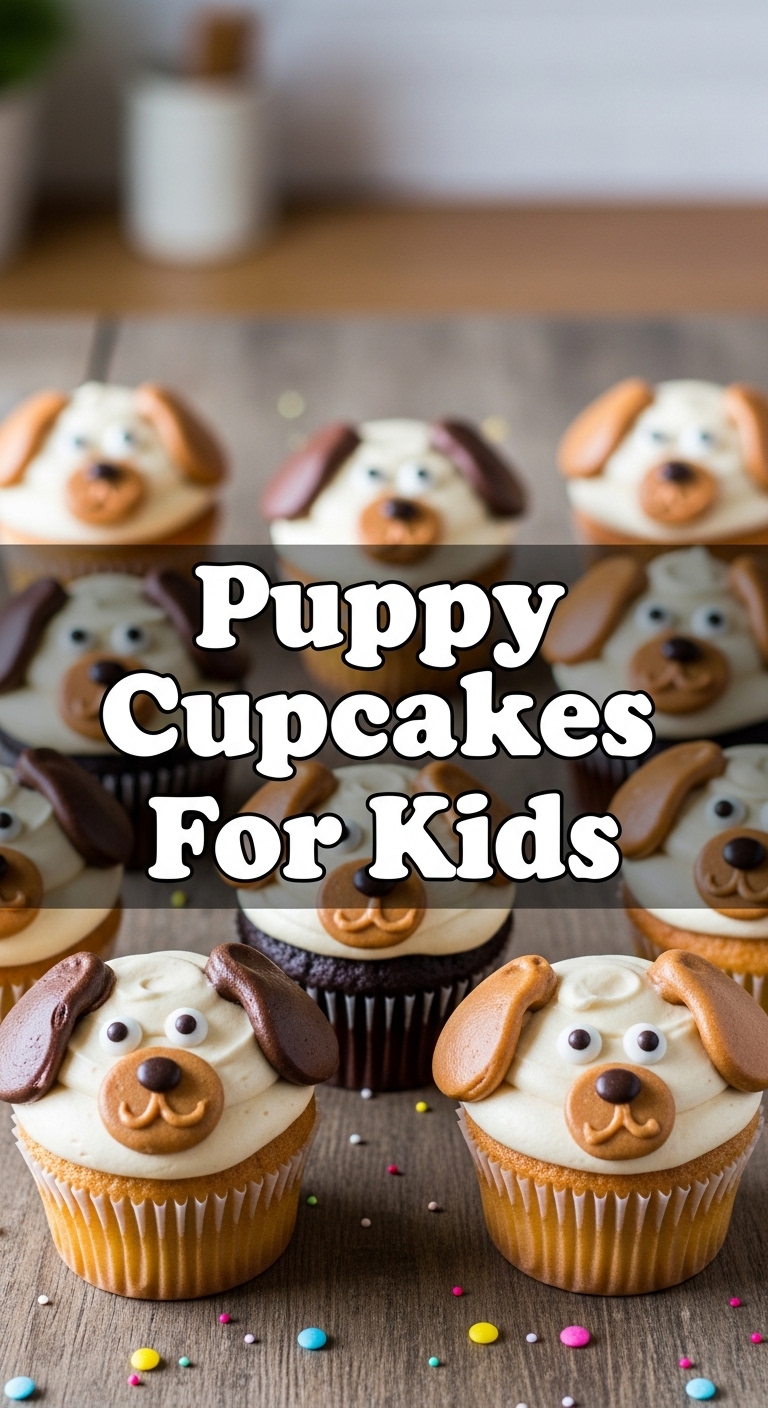 Puppy Cupcakes For Kids