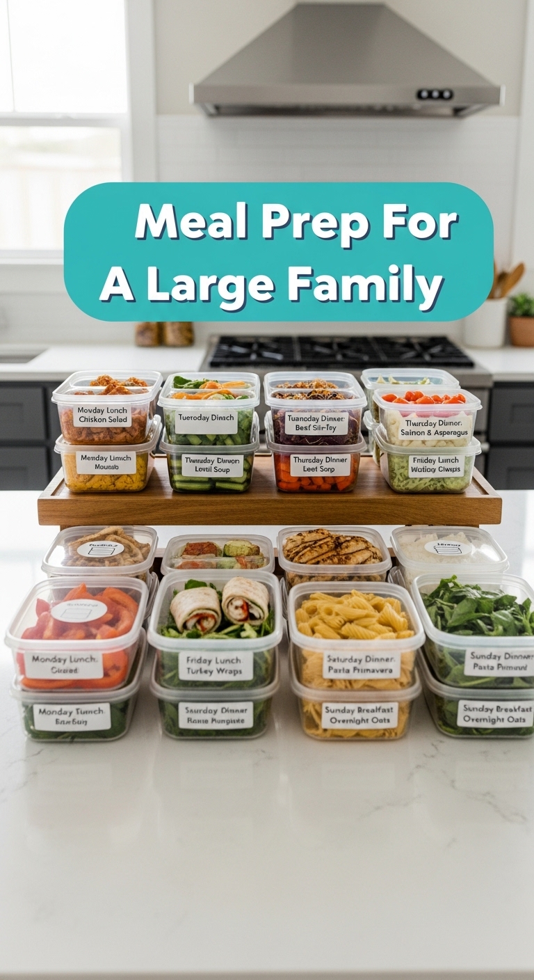 Meal Prep For A Large Family