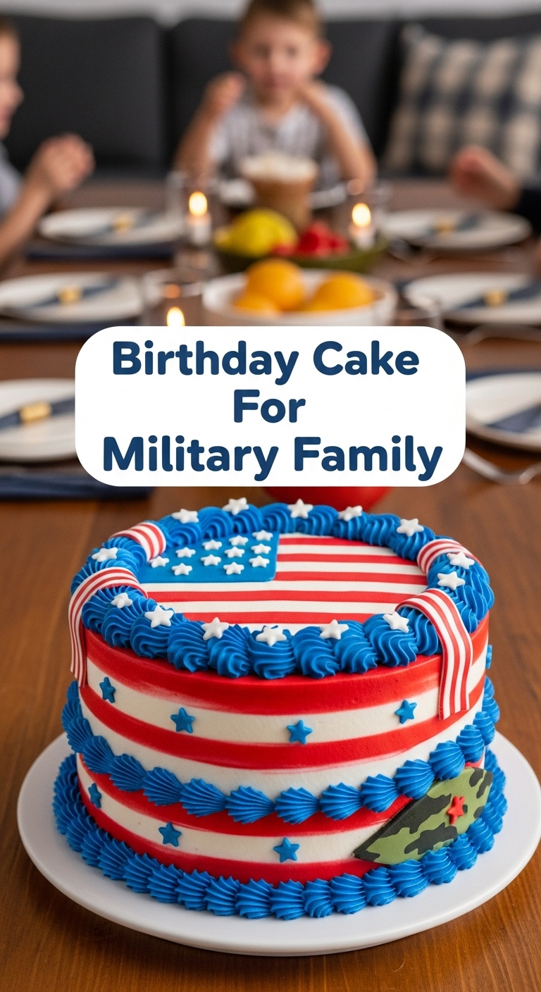 Birthday Cake For Military Family