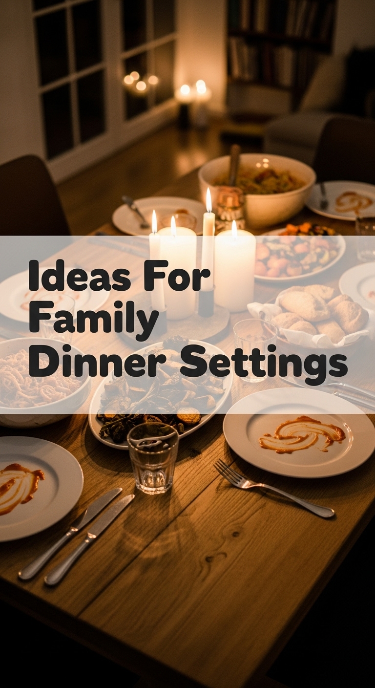 Ideas For Family Dinner Settings