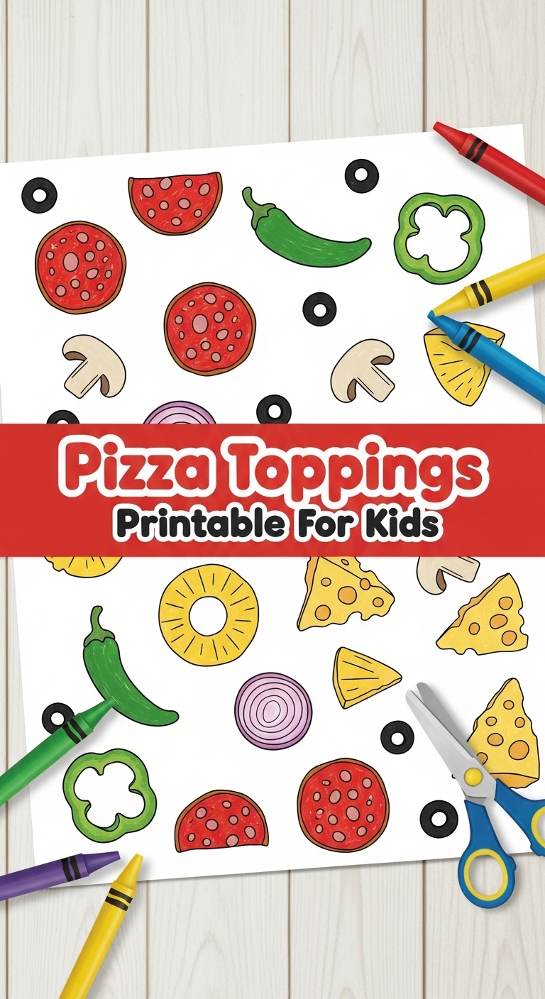 Pizza Toppings Printable For Kids