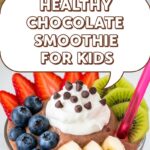 Healthy Chocolate Smoothie For Kids