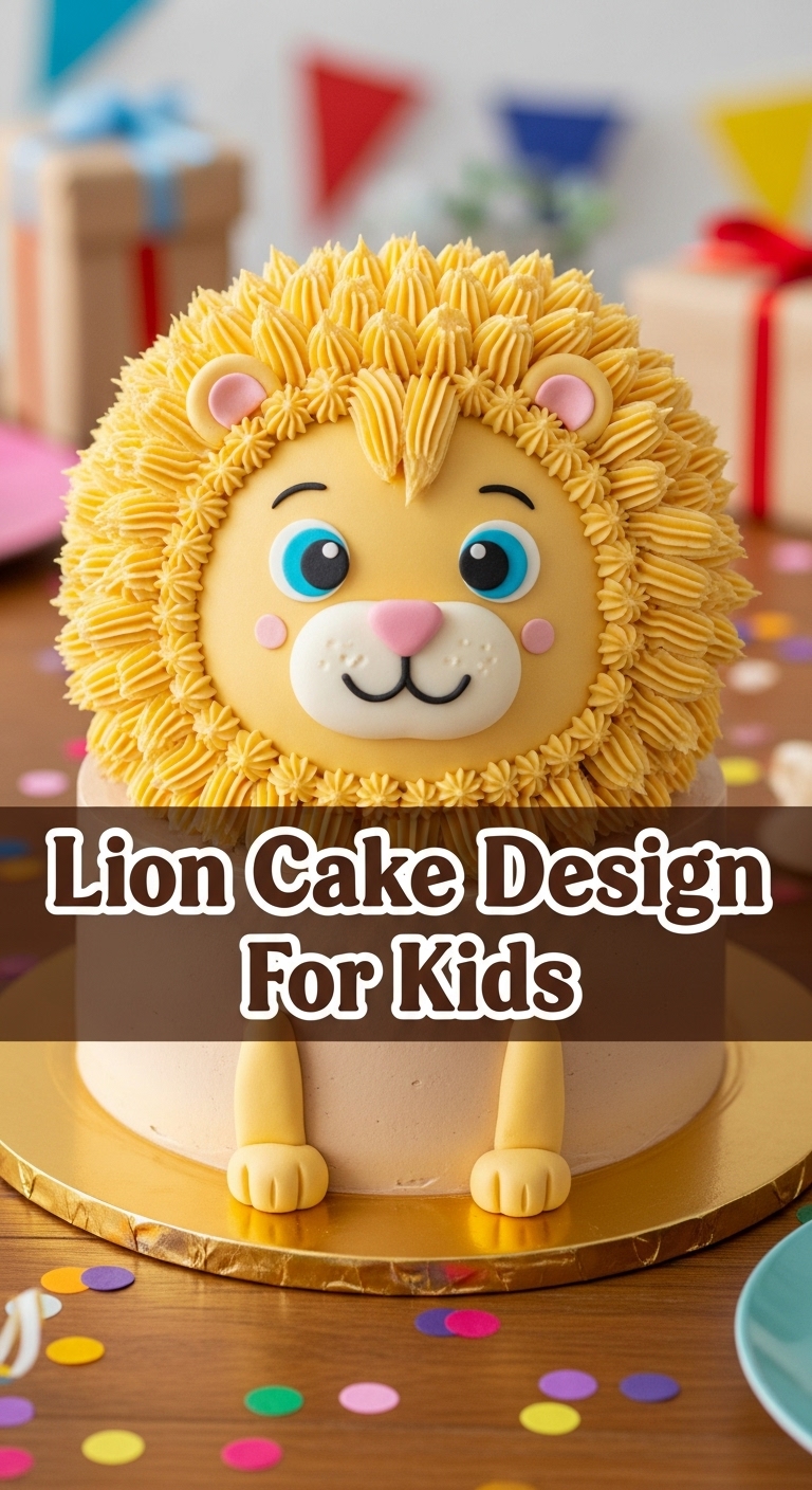 Lion Cake Design For Kids