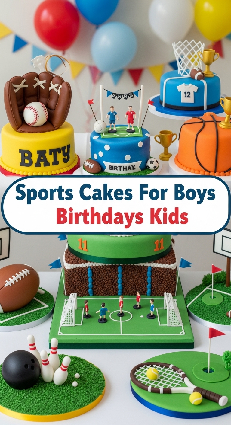 Sports Cakes For Boys Birthdays Kids