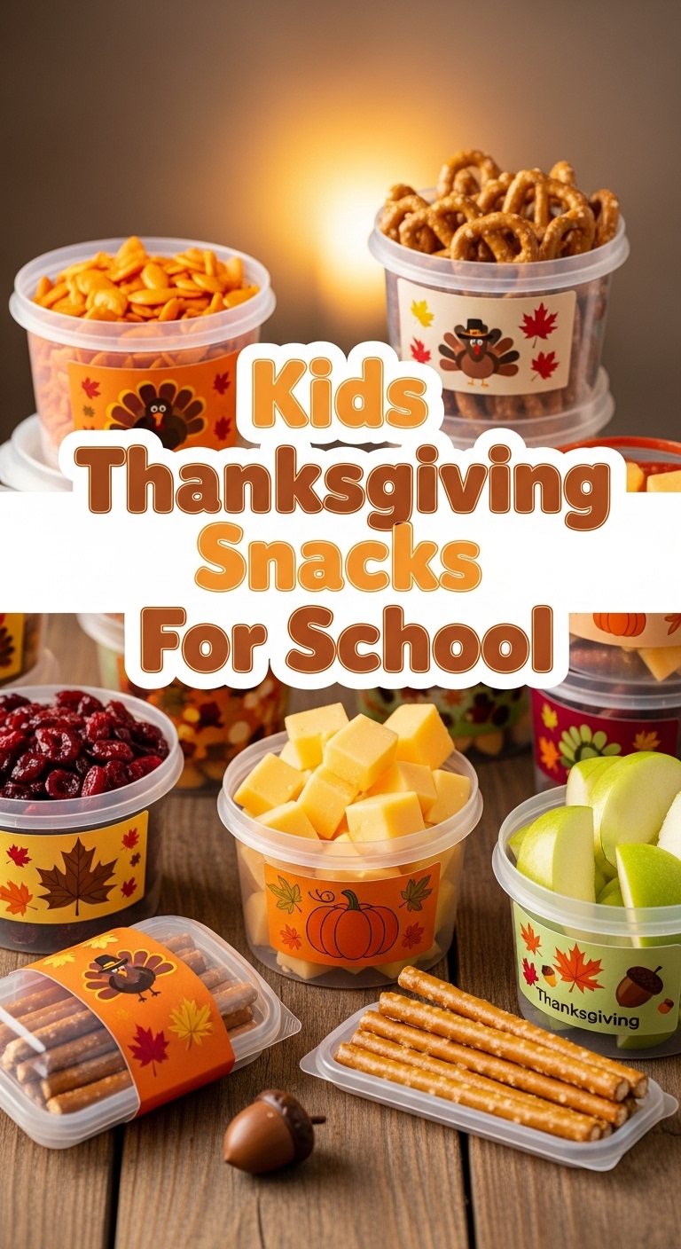 Kids Thanksgiving Snacks For School