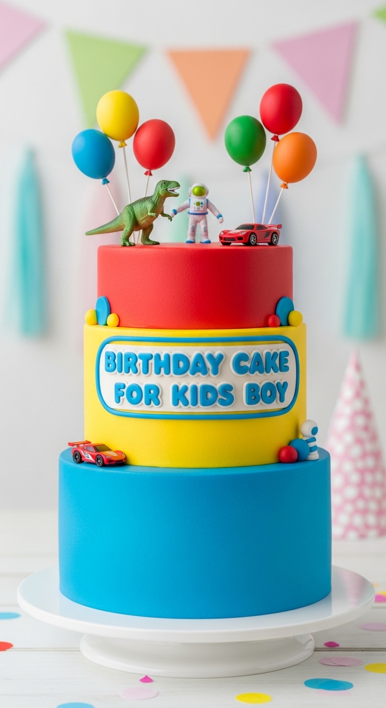 Birthday Cake For Kids Boy