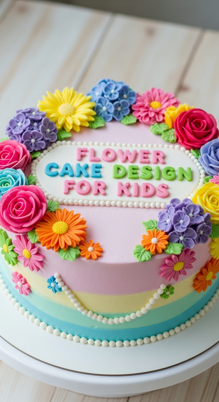 Flower Cake Design For Kids