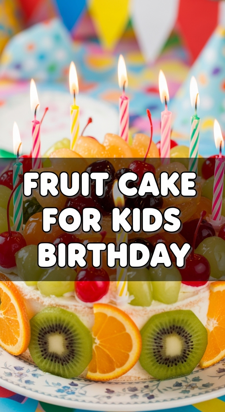 Fruit Cake For Kids Birthday