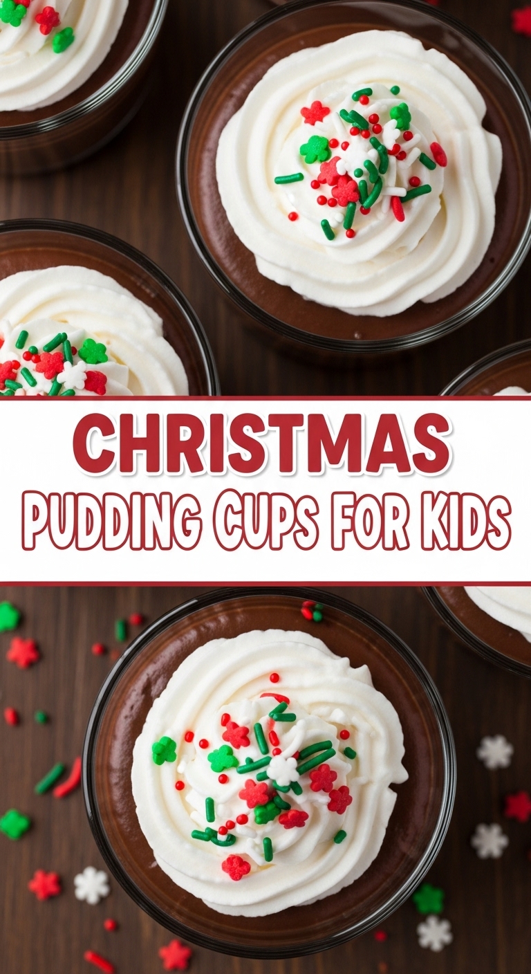 Christmas Pudding Cups For Kids