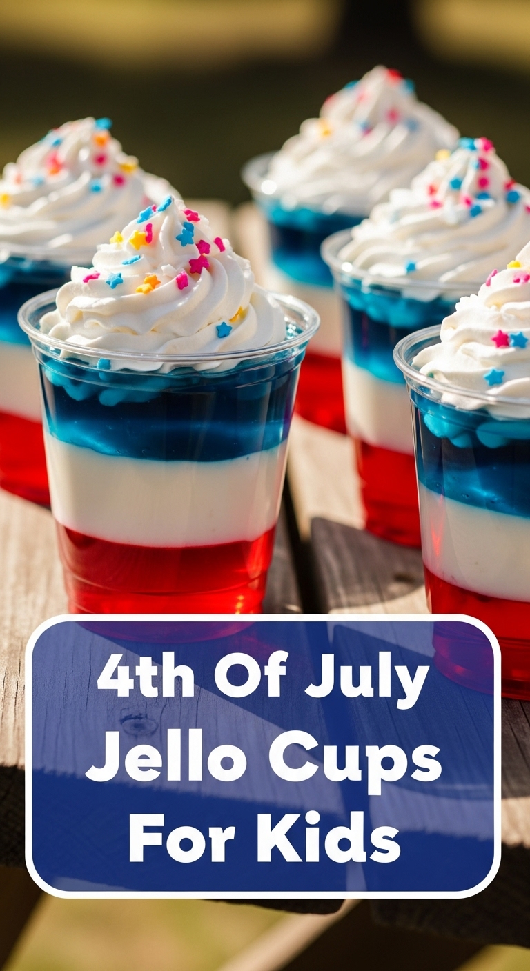 4th Of July Jello Cups For Kids