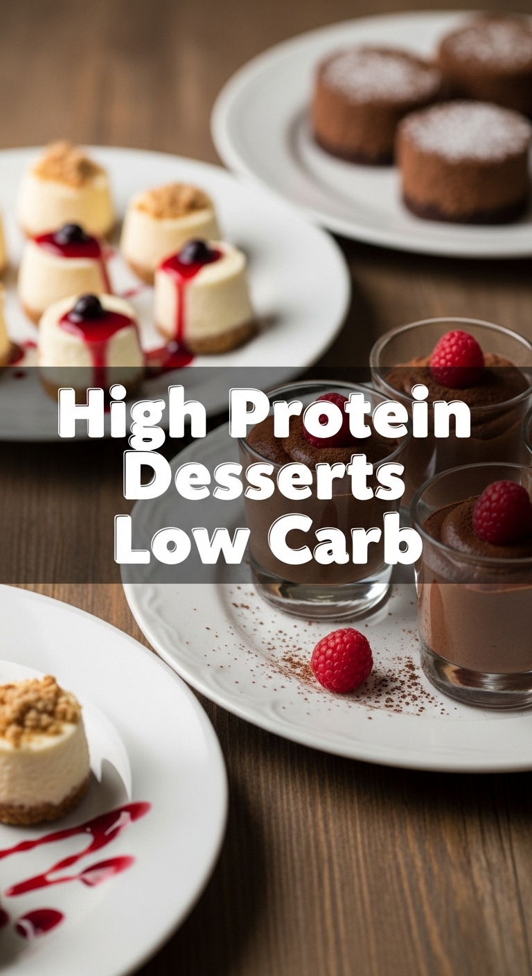 High Protein Desserts Low Carb