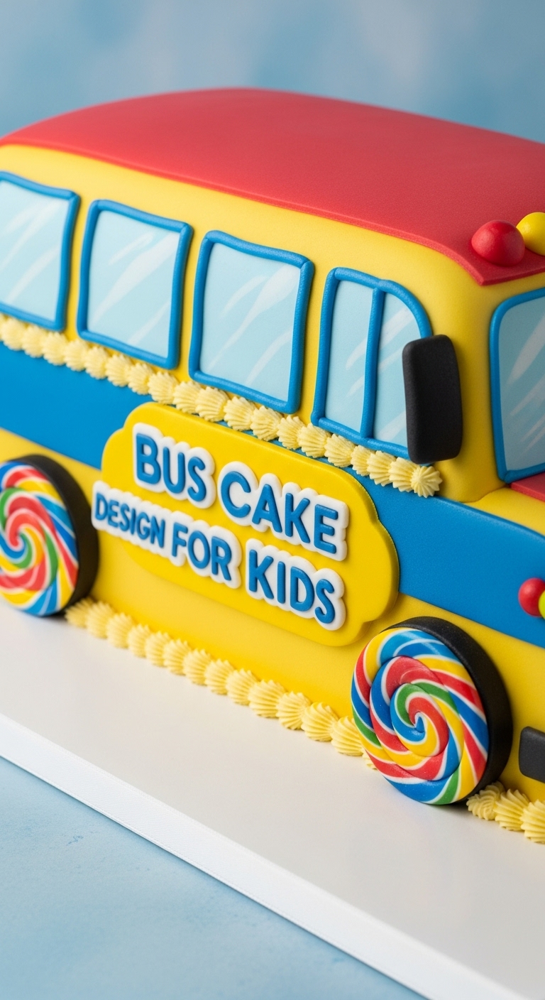 Bus Cake Design For Kids