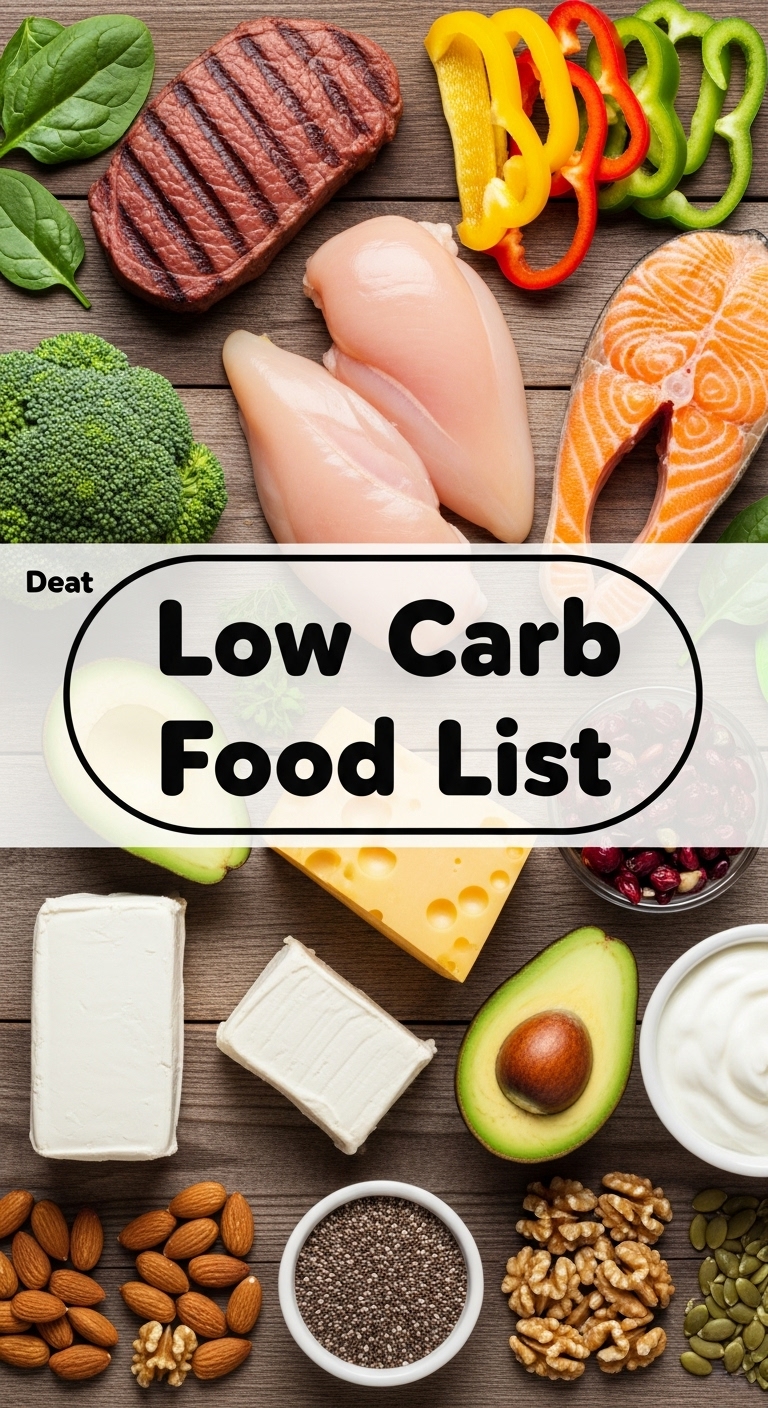 Low Carb Food List