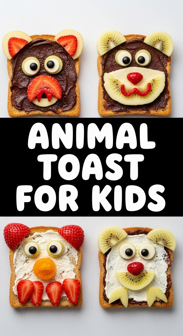 Animal Toast For Kids